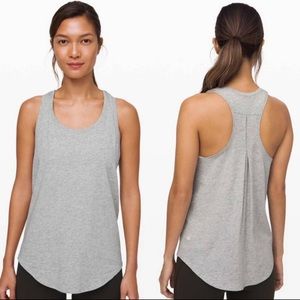 Lululemon Pleated Love Tank Gray